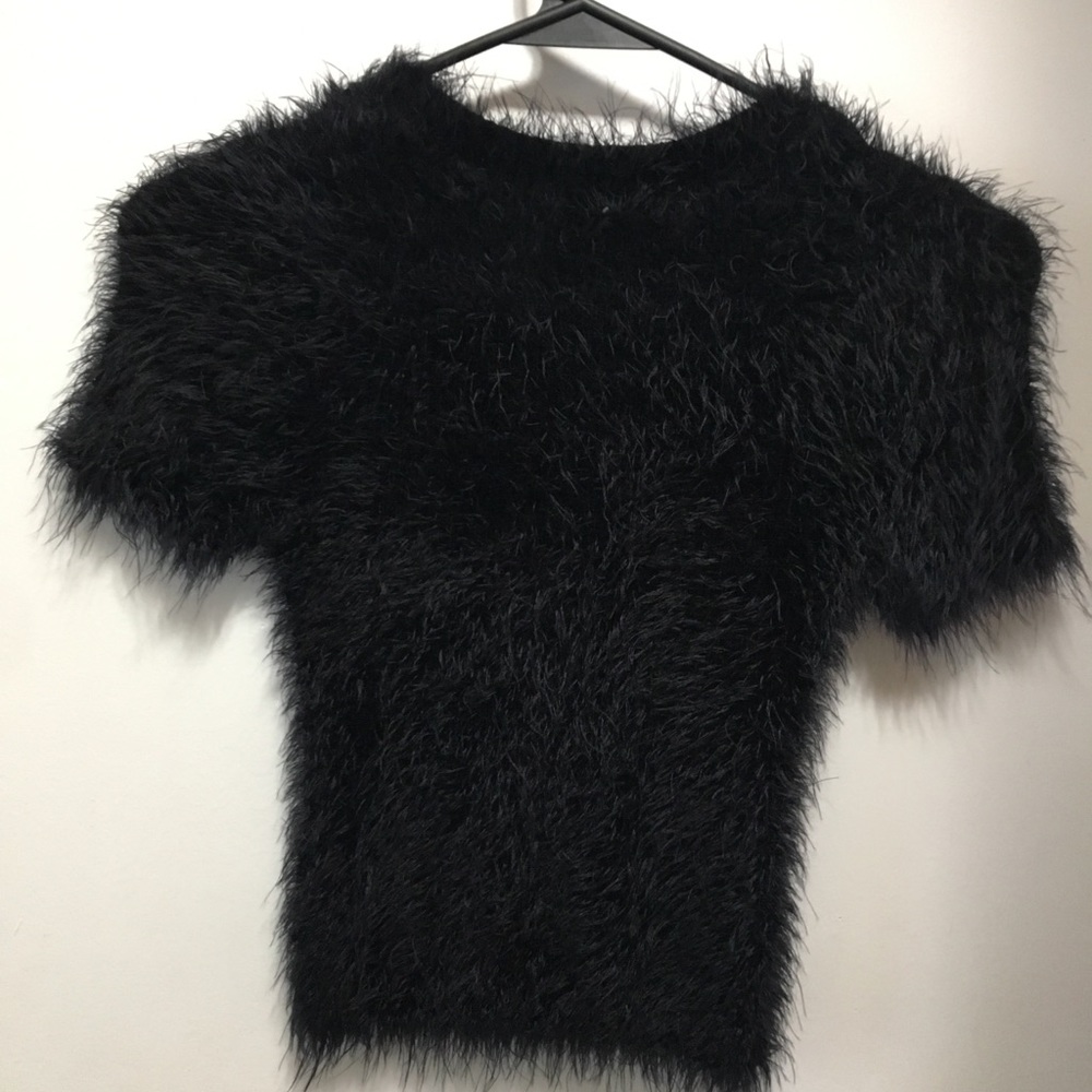 Black fuzzy shirt